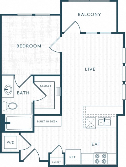 a floor plan of a two bedroom apartment